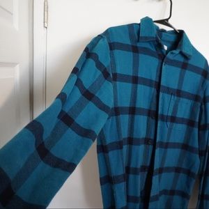 Merona Blue and Black Flannel